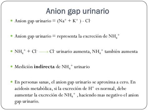 Anion Gap Formula