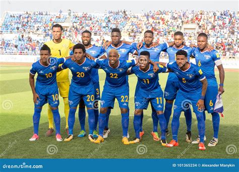 National Football Team of Cape Verde (Blue Sharks) Editorial Stock Image - Image of fifa, cape ...