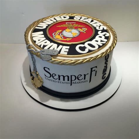 USMC cake | Marine cake, Marine corps cake, Marine corps birthday