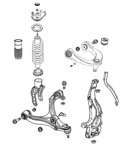 Jeep Grand Cherokee Shock absorber kit. Suspension. Front. Left ...