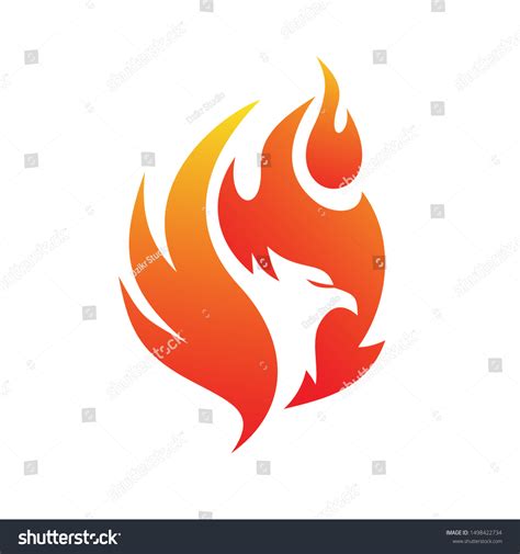 Phoenix Fire Logo Design Vector Stock Vector (Royalty Free) 1498422734 ...