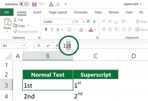 How to use Superscript in Excel - Examples and Shortcuts - ExcelKid