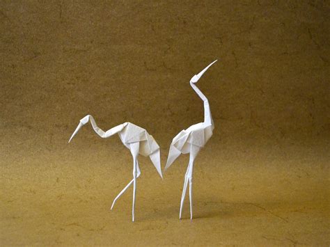 James Minoru Sakoda. The Standing Crane | Origami bird, Origami diagrams, Geometric origami