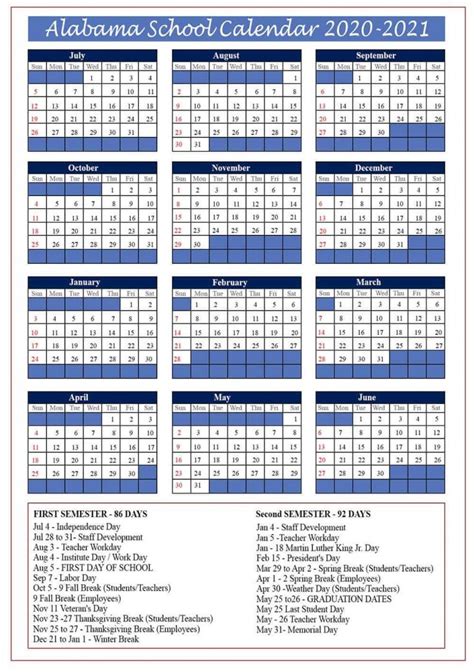 Florida School Calendar 2020- 2021 | NYC School Calendar