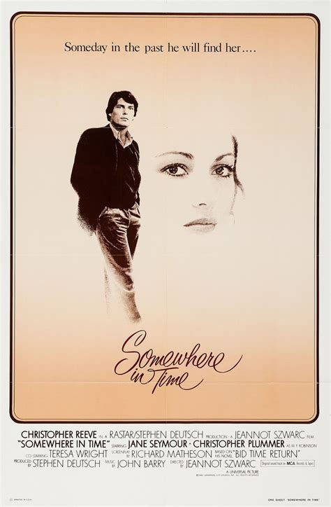 Somewhere in Time (1980) | Teresa wright, Somewhere in time, Jane seymour