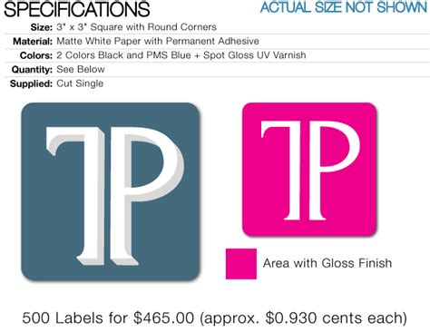 Custom Printed Labels for Job # 33984 by Sticker.com