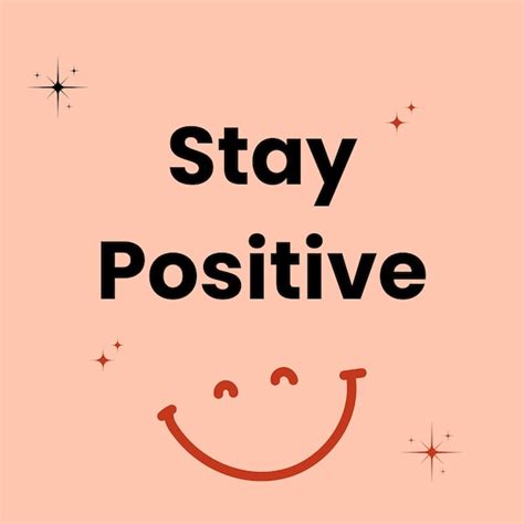 Premium Vector | Stay positive quotes