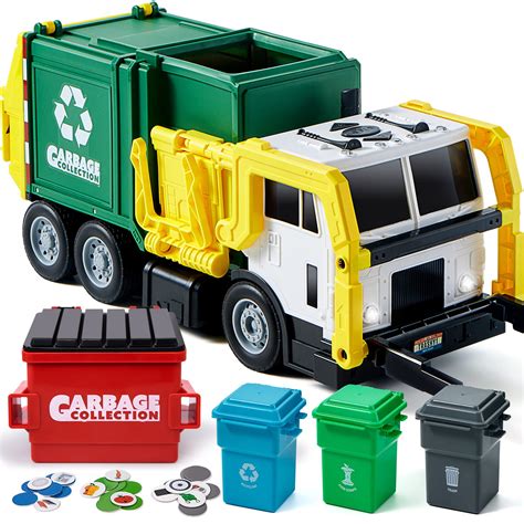 Buy JOYIN Toys for Boys 3+ Years Old - 16" Large Garbage Truck Toys for Boys, Realistic T Truck ...