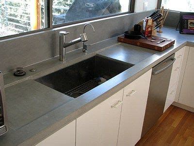 Residential Concrete Countertop, Sink Backsplash Concrete Countertops ...