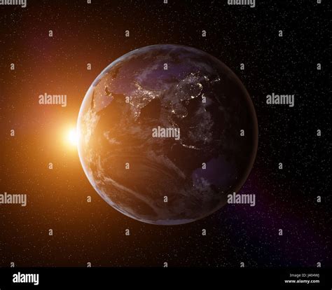 Planet Earth sunrise Stock Photo - Alamy