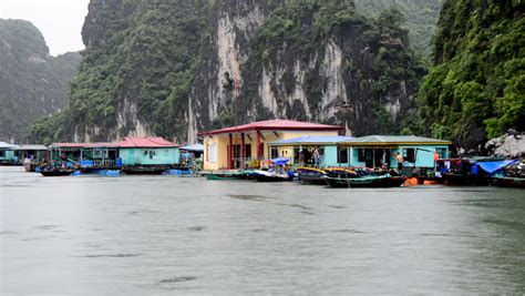 Floating Fishing Village From Boats POV - Ha Long Bay Vietnam Stock Footage Video 7571629 ...