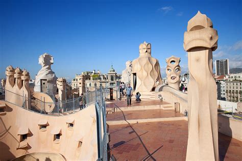 Roof Terrace of the Casa Mila in Barcelona Photograph by Artur Bogacki ...