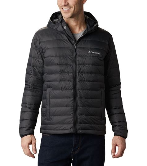 Mens Sister Brook Hooded Down Jacket Black | Columbia