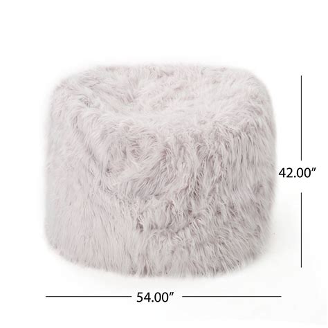 Lycus Faux Fur Bean Bag Chair – GDFStudio