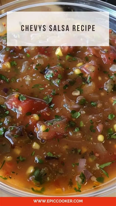 Chevys Salsa Recipe – Epic Cooker