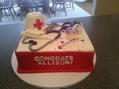 Nursing School Graduation Cake - CakeCentral.com