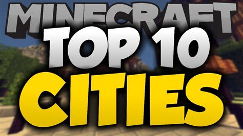 Top 10 Minecraft Cities of All Time! - Best Minecraft City Builds | Minecraft city, Floating ...