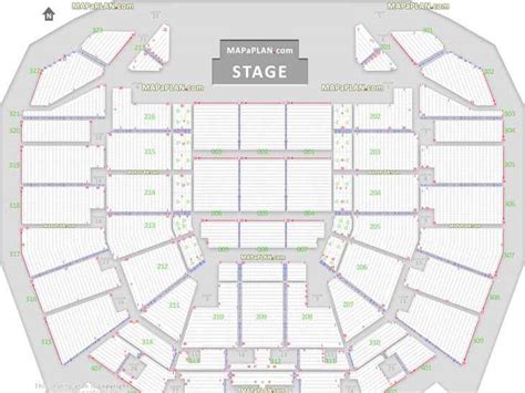 Perth RAC Arena seat numbers detailed seating plan - MapaPlan.com