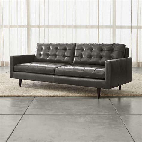 Mid Century Modern Leather Sofa Set | Baci Living Room