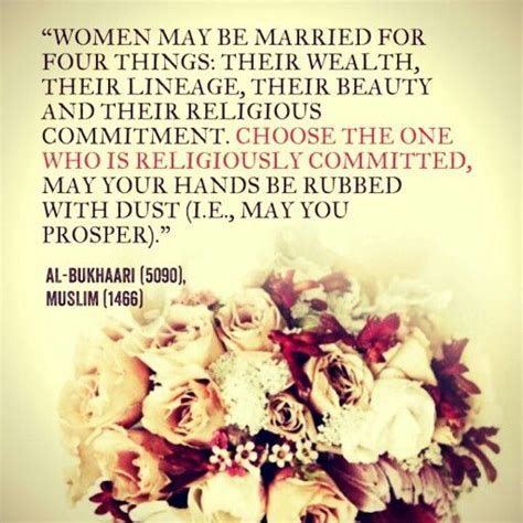 Marry the one who is religiously committed (#Islam, #Hadith #Marriage ...