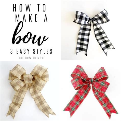 How to Make a Bow for a Wreath - Easy! | Christmas bows diy, Diy wreath ...