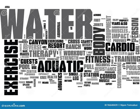 Aquatic Exercise Equipmentword Cloud Stock Illustration - Illustration of aquatic, black: 96648439