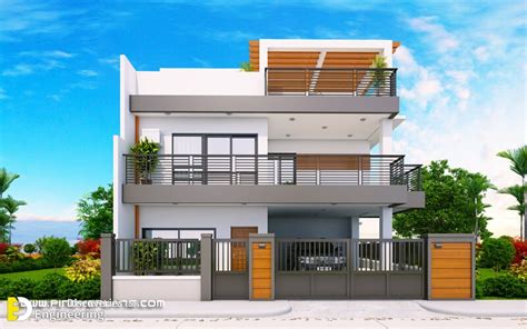 Modern 2 Storey House Design With 3 Bedroom | Engineering Discoveries