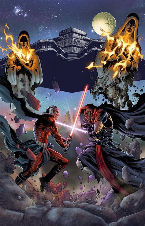 Battle of Darth Malak and Darth Revan by spidey0318 on DeviantArt | Star wars art, Star wars ...