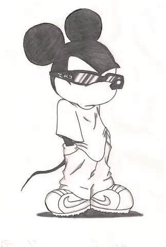 Gangsta Mickey Mouse Drawing at GetDrawings | Free download