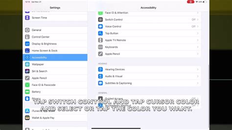 HOW TO CHANGE CURSOR COLOR IN IPADOS 13.6 (IPAD) - YouTube