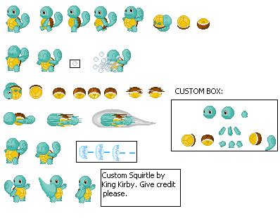 Squirtle Sprite Sheet