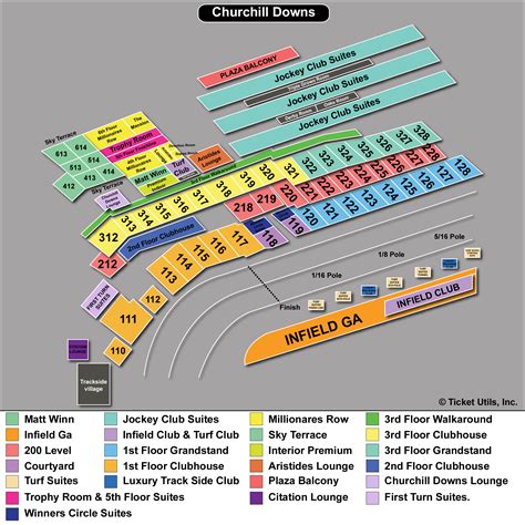 Seat Map Interactive Churchill Downs Seating Chart | Printable Templates Free