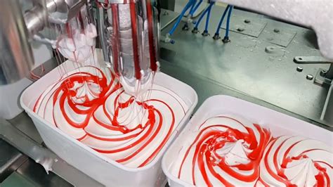 Ice Cream Filling Machines Inside The Ice Cream Production Factory - YouTube