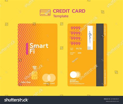 Credit Card Template Front Back Side Stock Vector (Royalty Free) 2270803637 | Shutterstock