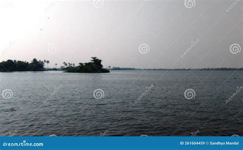 Scenic View of the Backwaters of Kerala, Evening Sunset View Stock Image - Image of houseboats ...