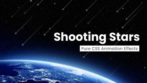 Pure CSS Shooting Star Animation Effect | CSS Only