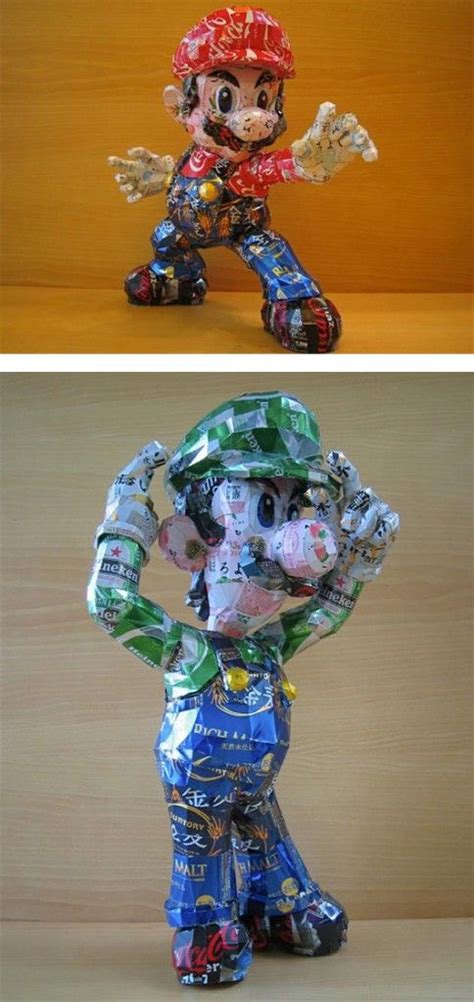 35a-art | Recycle sculpture, Recycled art, Recycle cans