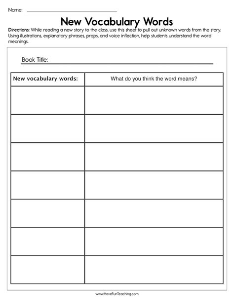 4Th Grade Vocabulary Worksheets For You Math Worksheet For — db-excel.com