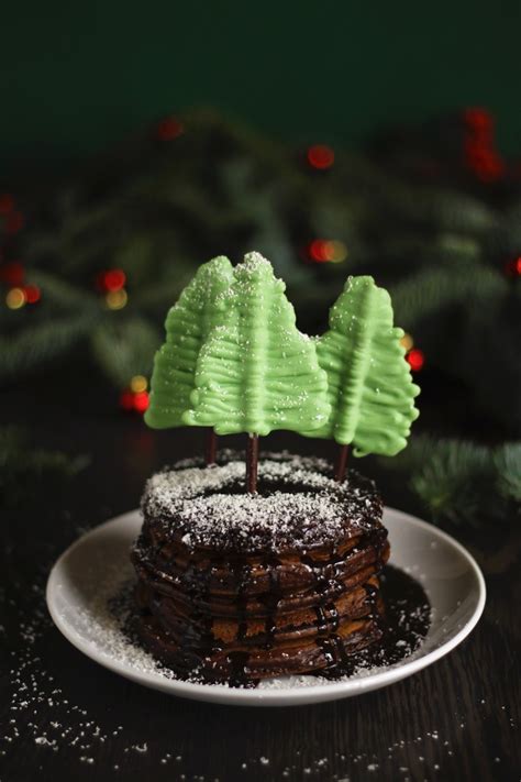 Pancake Stories: Spicy Hot Chocolate Xmas Tree Pancakes with Thick ...