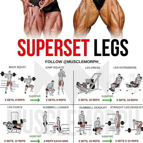 Superset legs | Musculation jambes, Entrainement jambes, Musculation