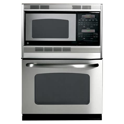 GE Self-Cleaning Microwave Wall Oven Combo (Stainless Steel) (Common ...