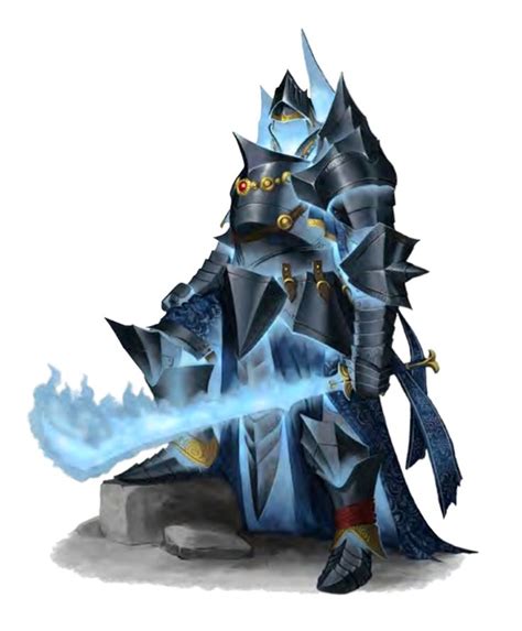 Animated Armor Ghost Knight - Pathfinder PFRPG DND D&D 3.5 5E 5th ed ...