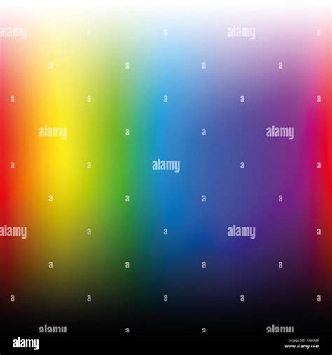 Color spectrum of visible light, all colors of the rainbow from light to dark - square size ...