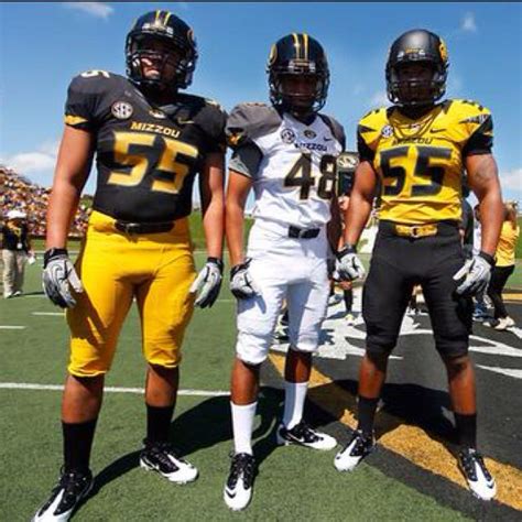 Mizzou football, Missouri tigers, Football uniforms