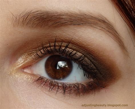 Party look: golden brown smokey eyes - Adjusting Beauty