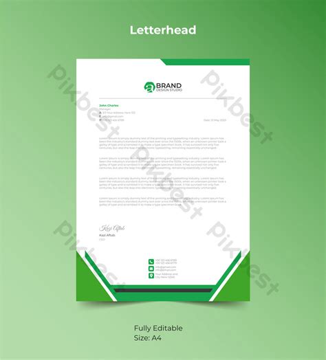 Modern Letterhead Pad Template Design | EPS Free Download - Pikbest