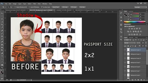 LAYOUT YOUR 2X2, 1X1 AND PASSPORT SIZE ID| DIY ID PICTURE|PHOTOSHOP TUTORIAL|RUSH ID PICTURE ...