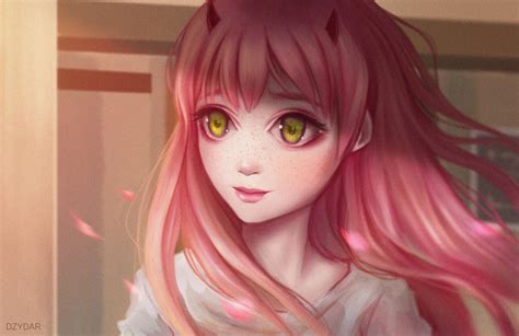 Cute Anime Girl Pink Hairs Red Eyes Wallpaper,HD Anime Wallpapers,4k Wallpapers,Images ...