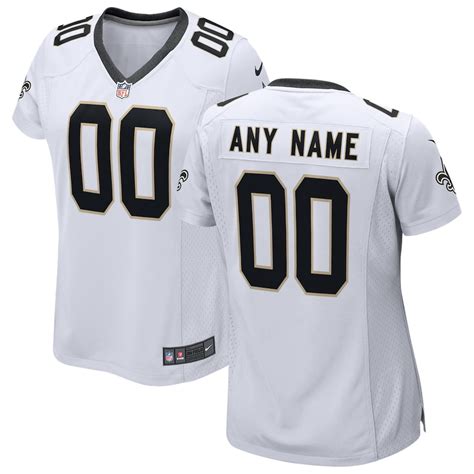 Women's Nike White New Orleans Saints 2018 Custom Game Jersey