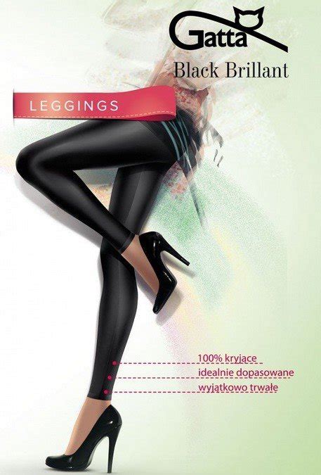 Leggings Gatta Black Brillant - Modny Sklep